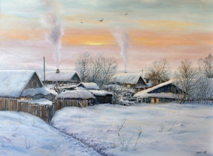 Зимний вечер в глубинке