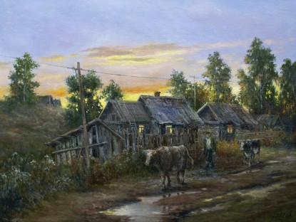 Вечер в деревне