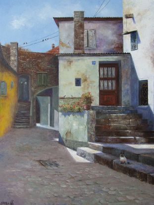 Тихая улочка Ловрана